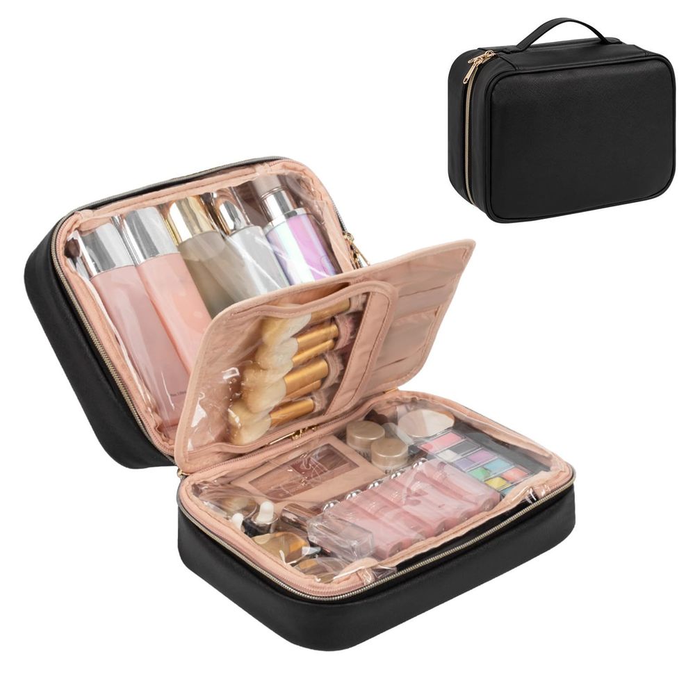 Makeup Bag, Makeup Travel Bag Large Capacity Waterproof Cosmetic Organizer Bag🤚